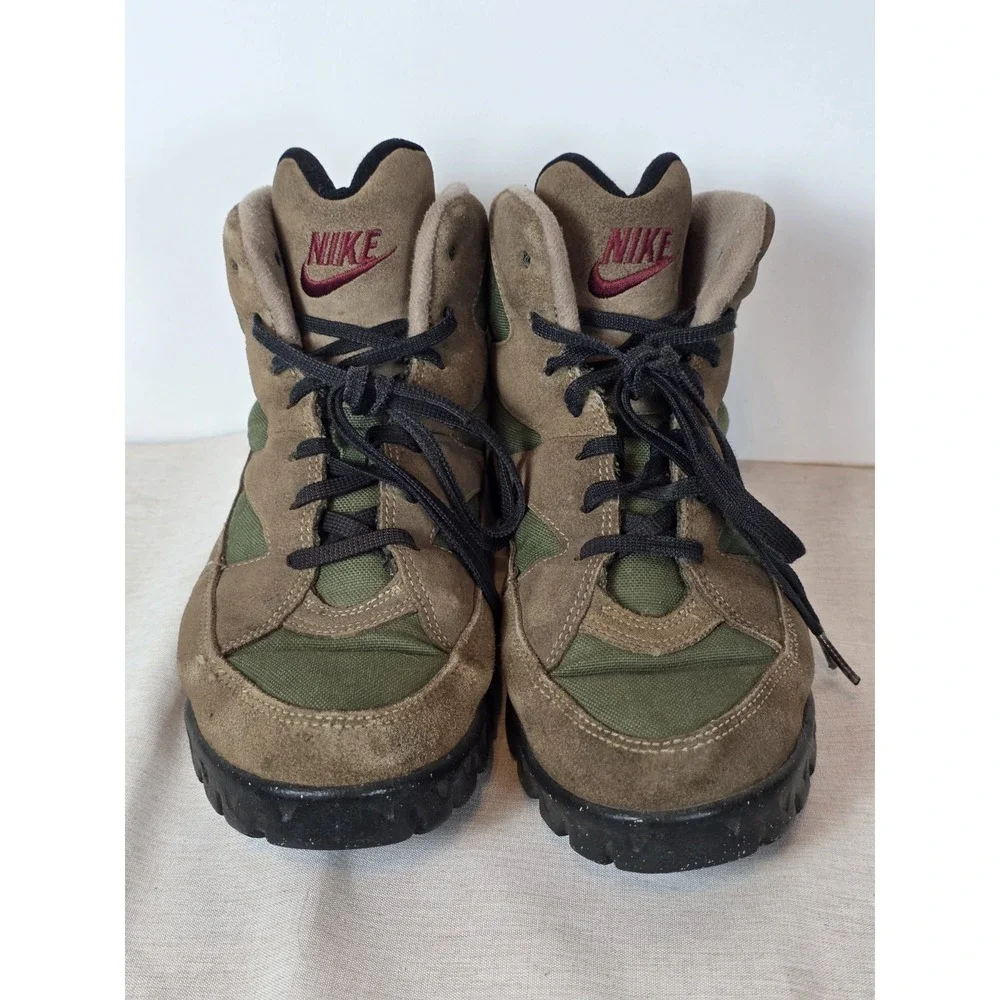 90s Nike ACG Caldera Boots Brown Suede Trail Shoes Size 11